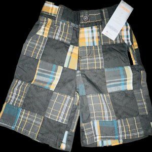 Gymboree boys plaid Bermuda type shorts 3T New with tags